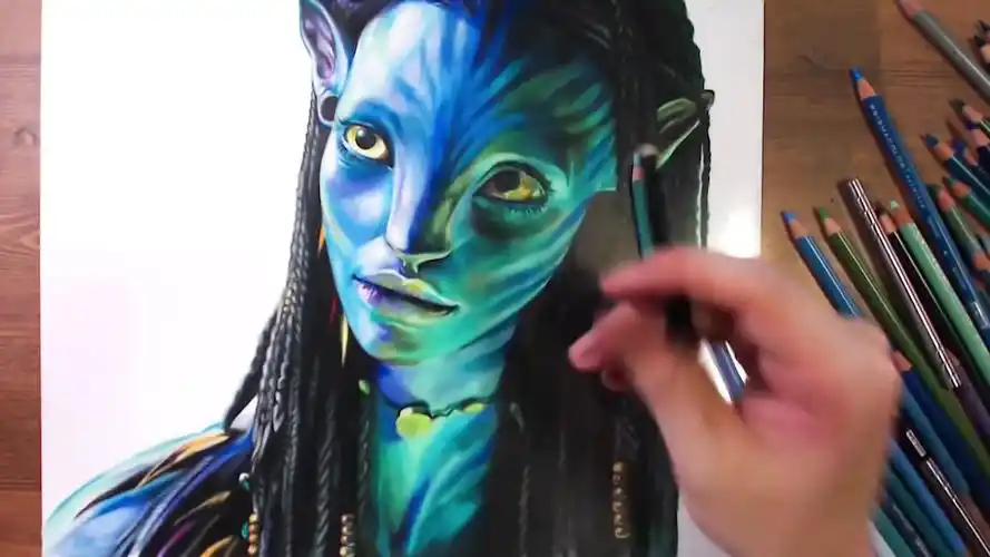 【水彩画】速画--阿凡达内特丽