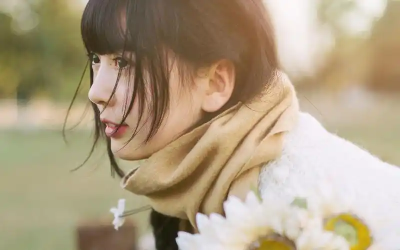 唯美治愈的日系美女写真图片桌面壁纸