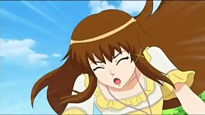 巴啦啦小魔仙:小蓝骑自行车失控,眼看被摔飞,美琪用魔法救了她