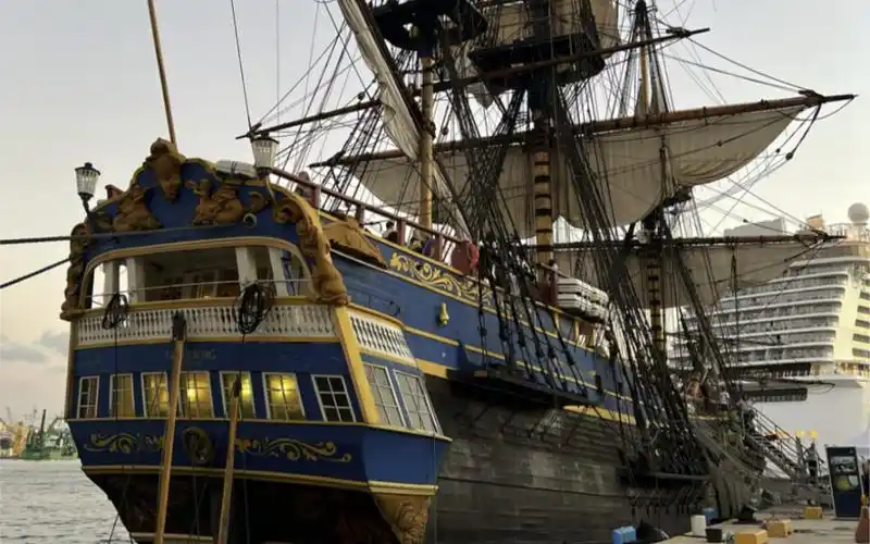世界上最大的远洋木制帆船(歌德号复制品)