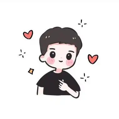 好看的动漫头像简单手绘风男头 简约高级小清新卡通男生微信头像_男生