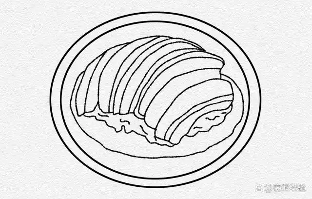 梅菜扣肉怎么画