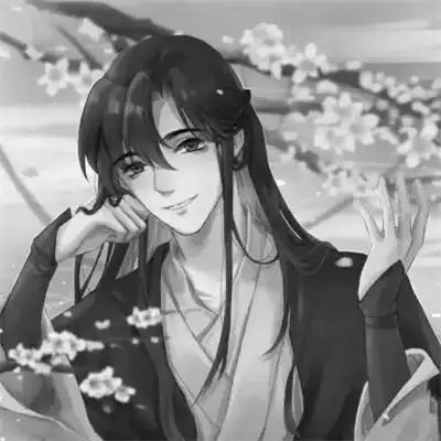 古风人物男生头像黑白帅气图片