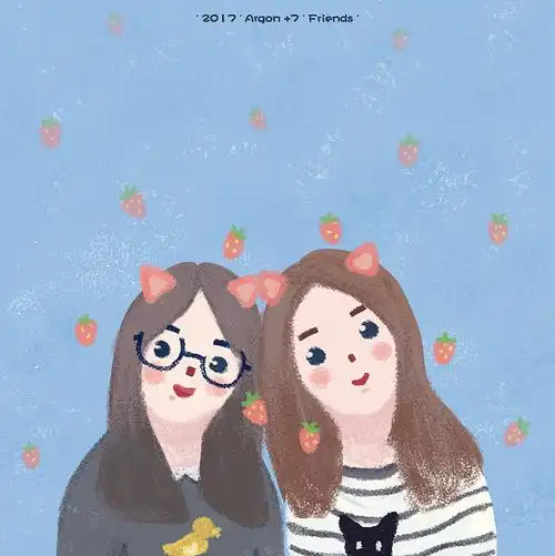 画一张小画-我的好朋友|插画|插画习作|argon7 - 原创作品 - 站酷