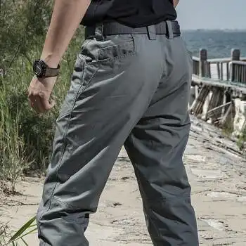 野战裤春秋宽松直筒户外战术裤男军迷透气迅闪休闲裤作战裤多口袋