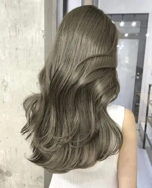 秋冬质感发色薄荷灰青色