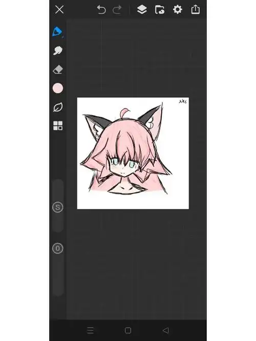 第一次尝试在手机上画画