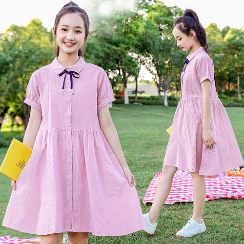 女童连衣裙夏装2022新款洋气女装中大童12女孩夏季15岁时尚长裙13