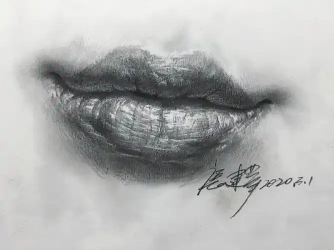 京北画室线上直播课:张建举老师素描第13期精彩回顾-女青年嘴唇刻画