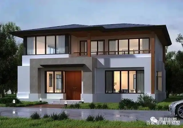 8米x8米两层农村小户型别墅设计70平米自建度假屋设计参考