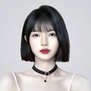 假发女短发夏季全头套齐刘海超a一刀切减龄波波头2021年新款时尚