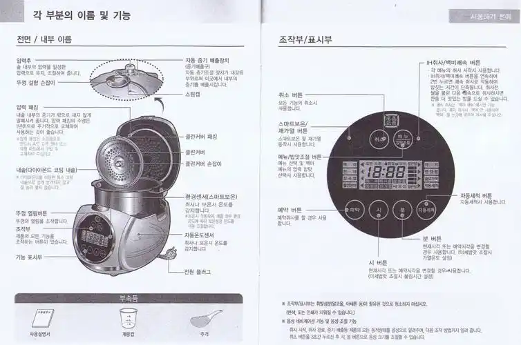 谁能帮我翻译一下韩国电饭煲cuchen wha-k104-series中文说明书