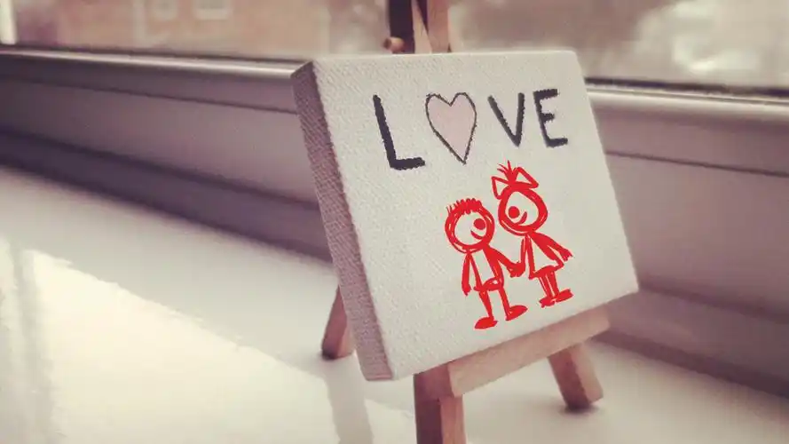 情侣恋人告白小清新桌面壁纸