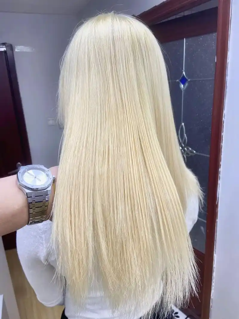 当这个头发漂到8.