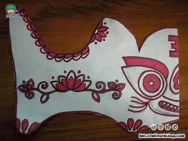 一款布老虎纸样-布老虎制作方法