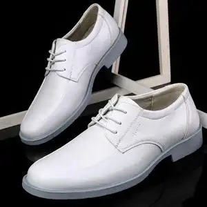 夏季男士大码正装休闲皮鞋45英伦46新郎婚鞋真皮白色47大号男鞋48