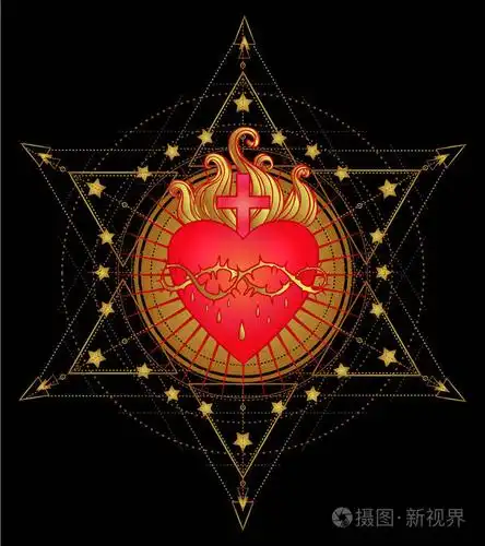 矢量插图在红色和黄金隔离. 时尚的复古风格元素.