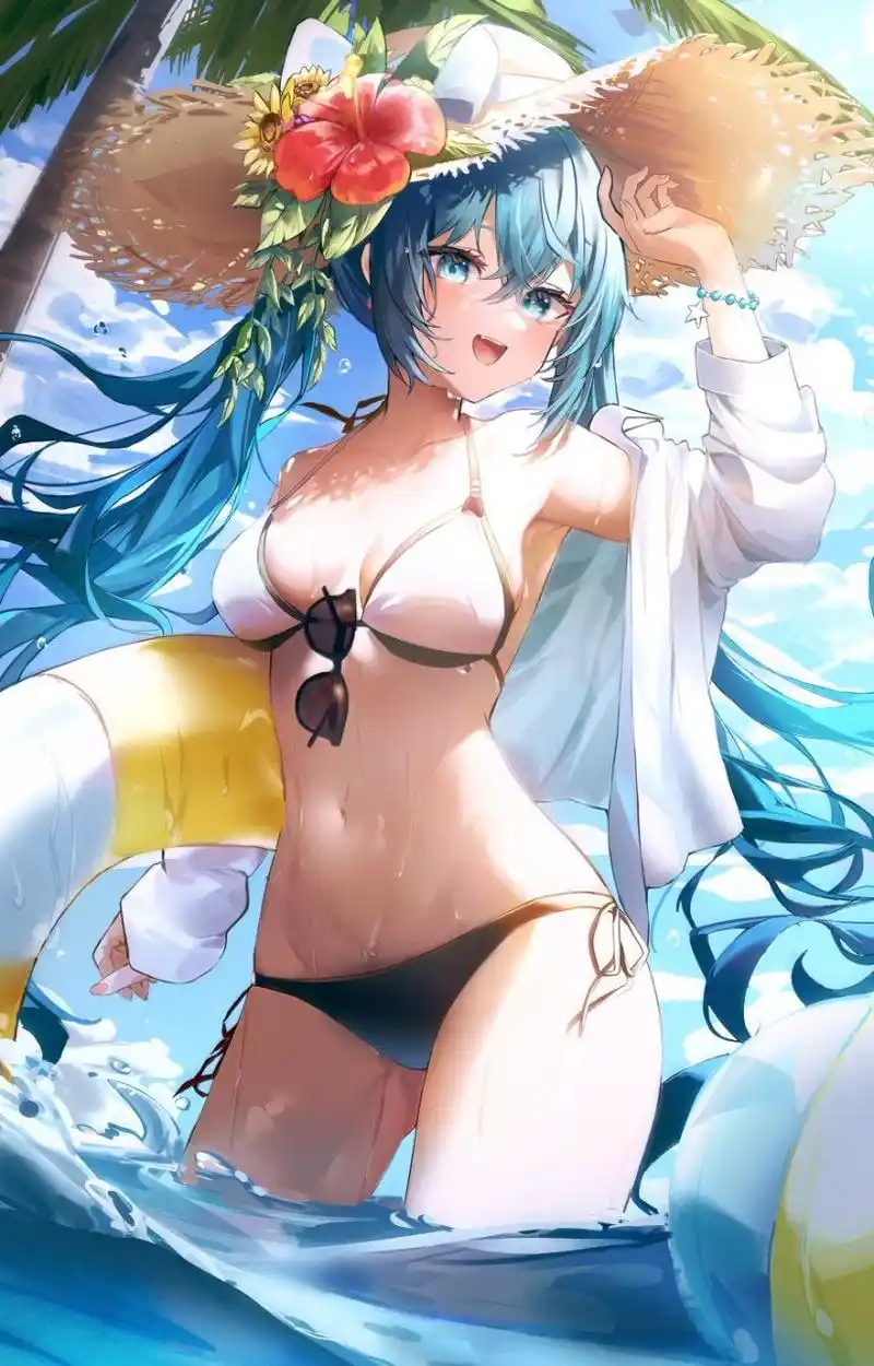 二次元# 穿泳装的初音未来