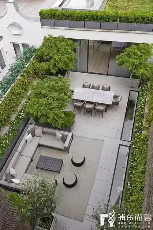 别墅私家花园是修设计实景图