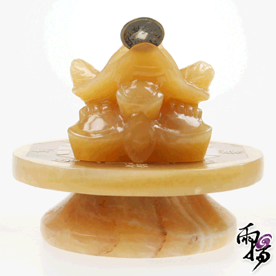 > 用途分类 >  风水挂阵摆饰 > 招财黄玉蟾蜍八卦阵★打开富贵之门