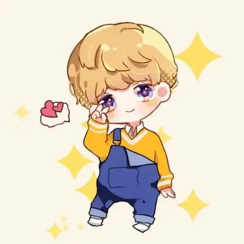 黄明昊的卡通头像简笔画