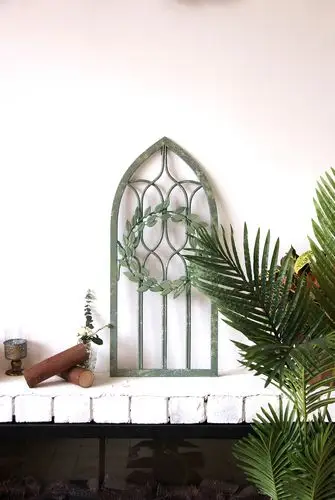 美式假窗户复古铁艺欧式咖啡厅挂饰壁饰轻奢风装饰ins墙面装饰