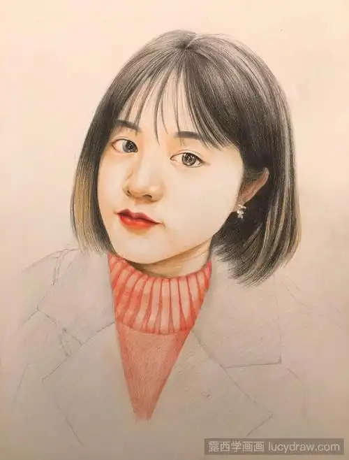 彩铅画步骤分享-露西学画画