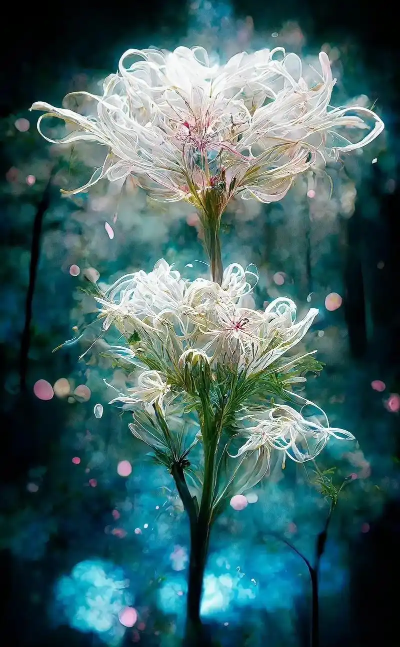 美丽的曼陀罗花,像黑夜中的精灵. #唯美意境  #愿所有美好 - 抖音