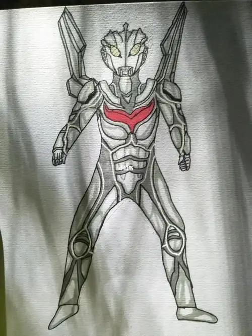 奥特曼简笔画  #诺亚奥特曼