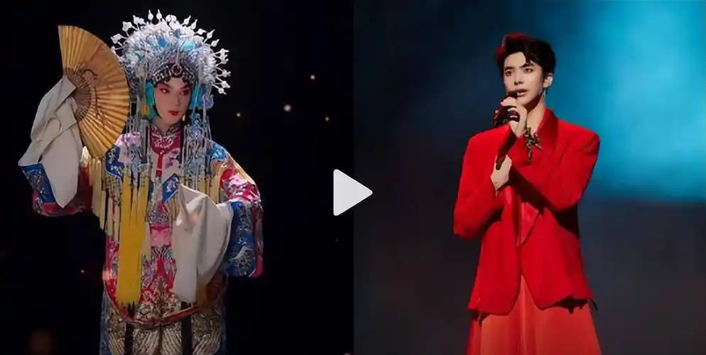 25岁小伙反串表演21年女角,一身红衣唱古风惊艳全场!