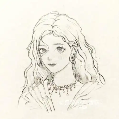 造型美到了我好爱(发丝难画了些)#鞠婧祎  #画画的日常  #铅笔手绘