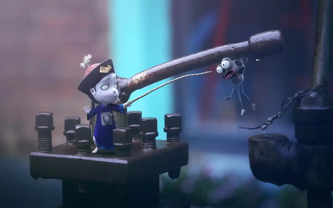 小僵尸僵小鱼呆萌可爱电脑壁纸