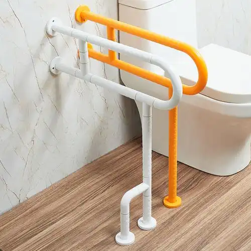 大u型浴室扶手落地不锈钢马桶无障碍卫生间老残疾人安全坐便起身