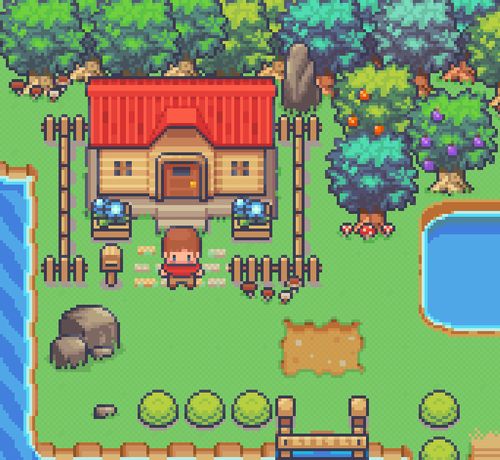 rpgmaker mv/mz 田园海岛森林生活模拟像素游戏地图素材 rpgmaker