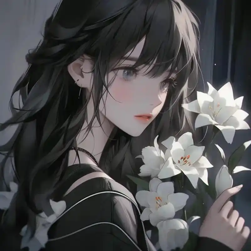 高冷女神.#ai绘画 #治愈系头像 #动漫头像 #女生头像i - 抖音