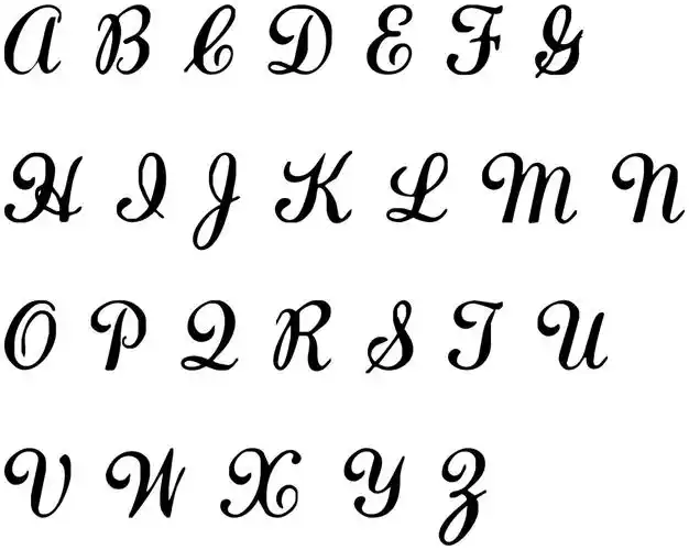 英文艺术字 圆体