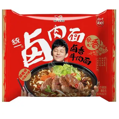 统一100卤香牛肉面五连包112g*5
