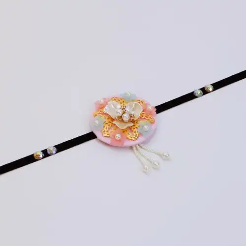 韩国发饰朝鲜族传统民族头饰韩服表演配件发箍发发饰