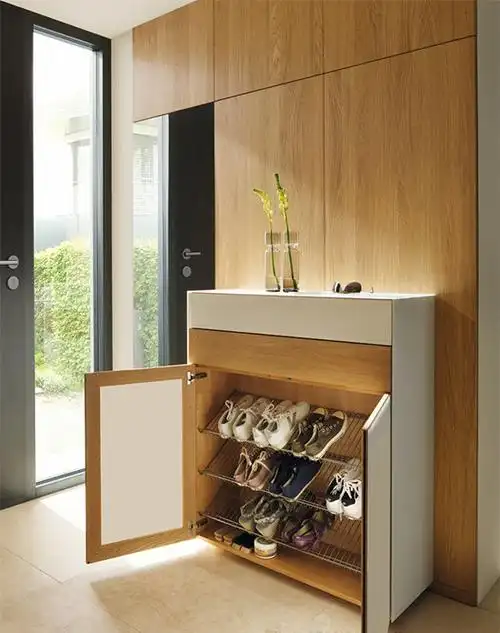 颜值爆表的入户鞋柜实景图,一眼就爱上了它!