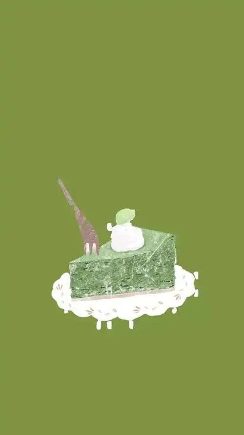 墨绿色壁纸 甜点