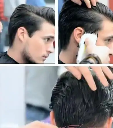 如何打理欧美帅气男生大背头发型教程