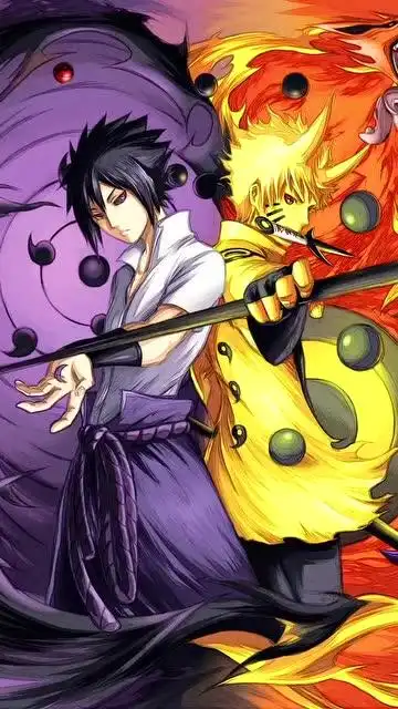 《火影忍者》六道鸣人轮回眼佐助动态壁纸,很帅有没有