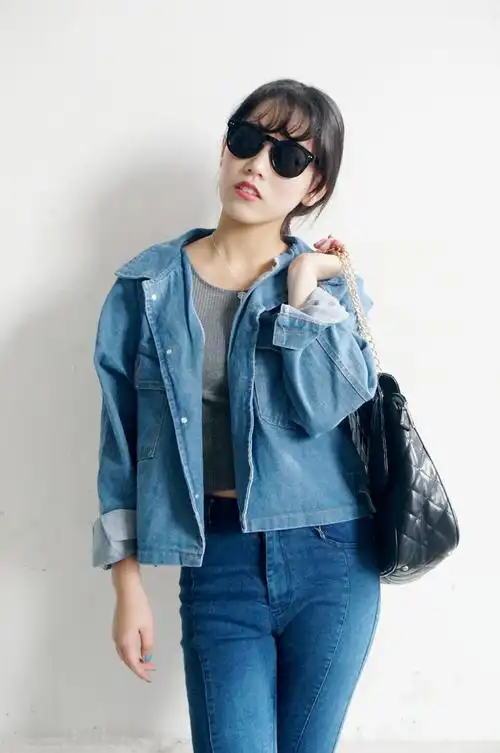 其实牛仔裤搭配牛仔衣 也是可以配的!@多肉 @牙牙 - 蘑菇街