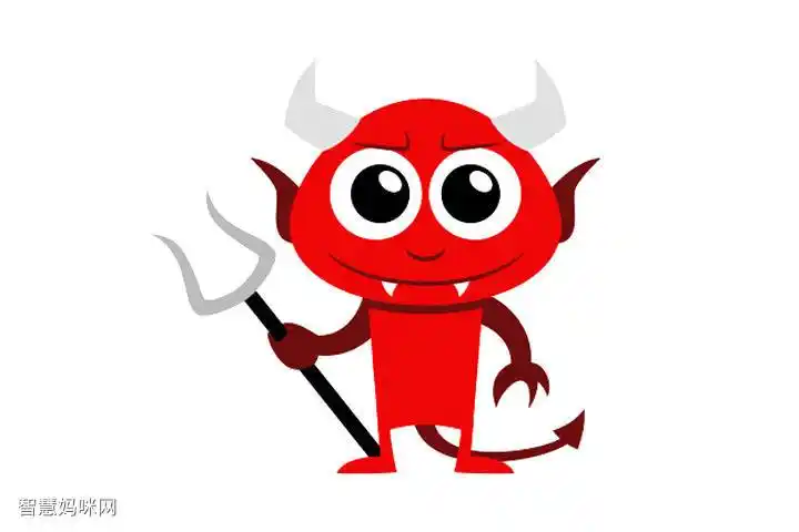 卡通魔鬼简笔画画法步骤 - 智慧妈咪网