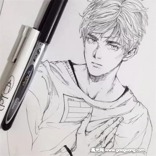 很多画友应该都画过不少帅气的男孩子吧,如果觉得不好上手,可以多临摹