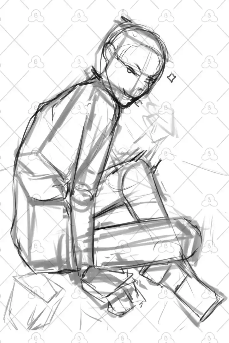 『橱窗有同款』日系男生动漫人物绘画过程教学#抖音图文来了 # - 抖音