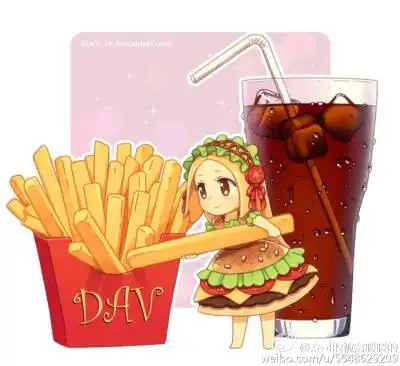 食物拟人图#汉堡