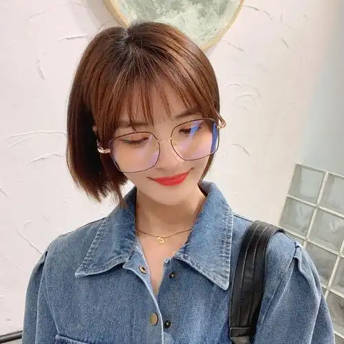 2021新款大框防蓝光眼镜框女 轻盈近视眼镜学生配镜 时尚素颜眼镜