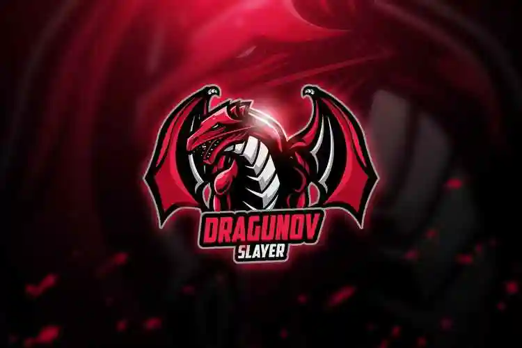 战队队徽logo模板 dragunov – mascot & esport logo – 设计小咖