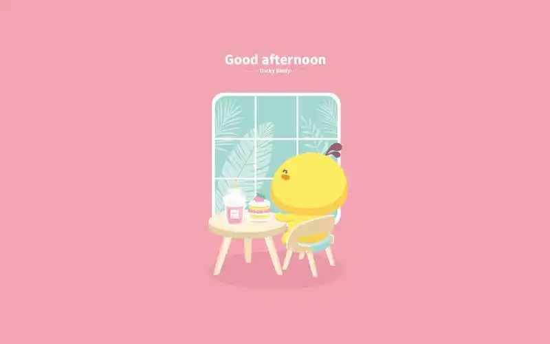 油爆叽丁少女心卡通图片桌面壁纸高清大图预览1920x1080_卡通动漫下载